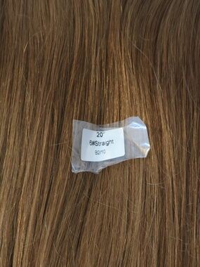 NEW 12A grade human hair genius weft level #6 brown 20 inch hair extensions